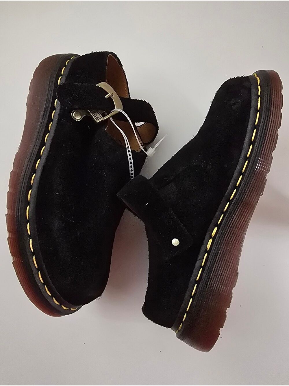 NWOT Dr. Martens Isham Desert Oasis Suede Mule Clogs Black Size 5 - Picture 12 of 15